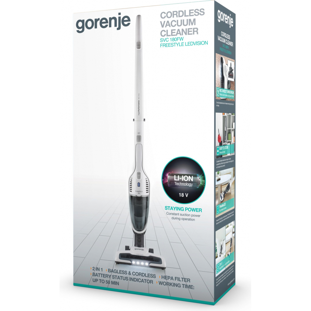 Пылесос Gorenje SVC180FW - 2 Пылесос Gorenje SVC180FW - 2