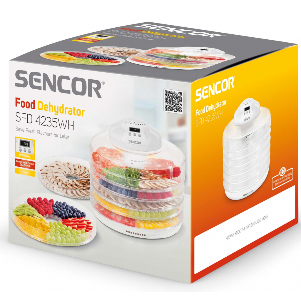 Сушка для овощей и фруктов Sencor SFD 4235WH - 3