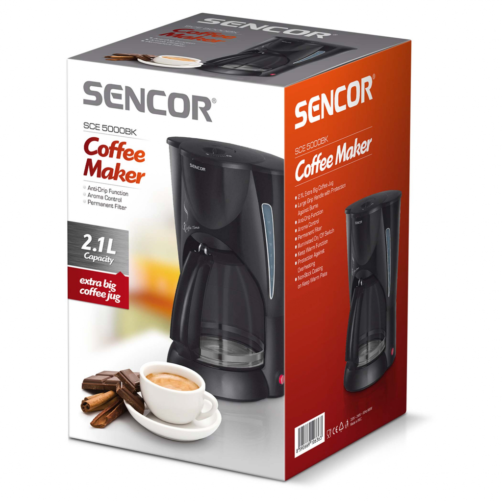 Кофеварка Sencor SCE 5000BK - 1 Кофеварка Sencor SCE 5000BK - 1