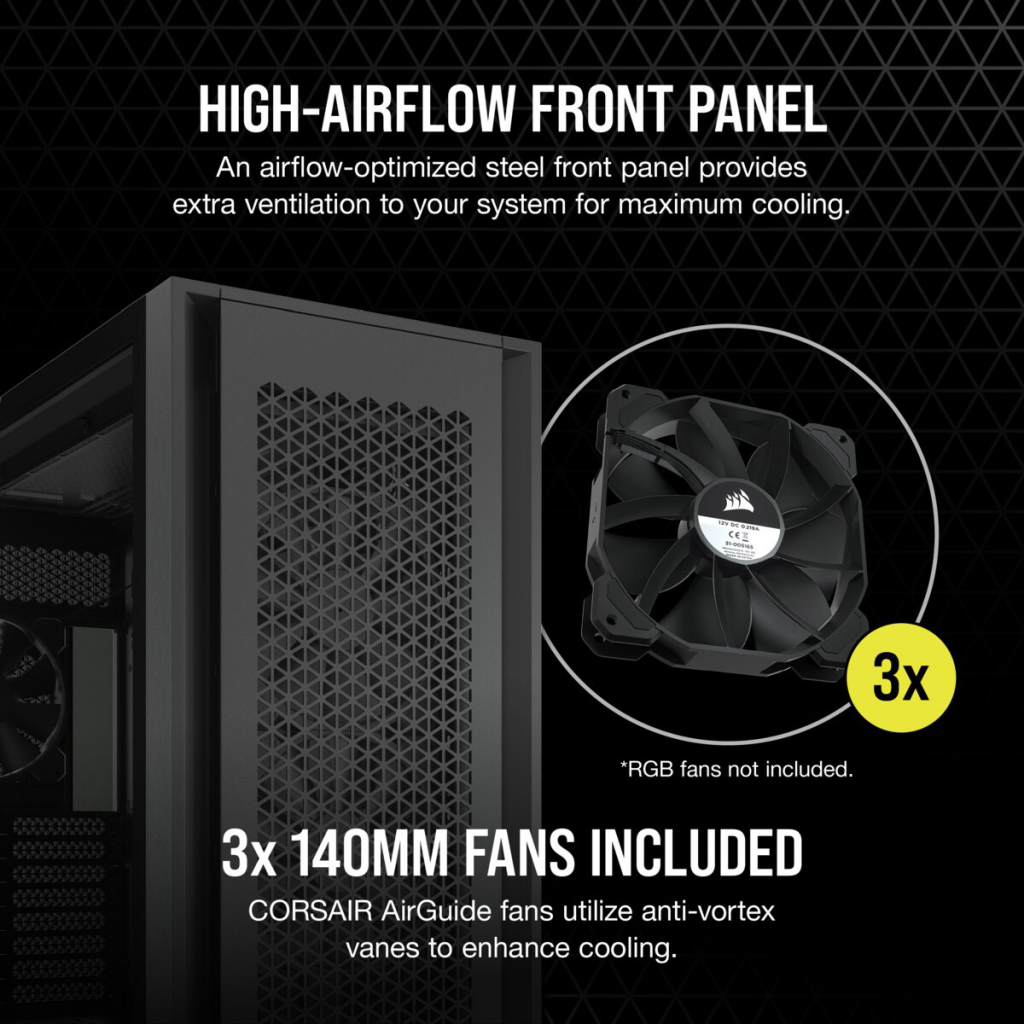 Корпус Corsair 7000D AIRFLOW Black (CC-9011218-WW) - 3 Корпус Corsair 7000D AIRFLOW Black (CC-9011218-WW) - 3