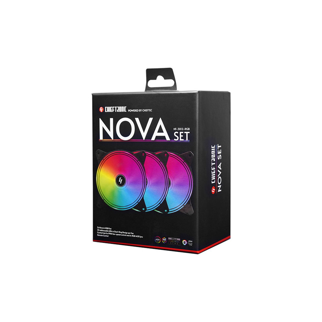 Кулер для корпуса Chieftec Nova (NF-3012-RGB) - 9