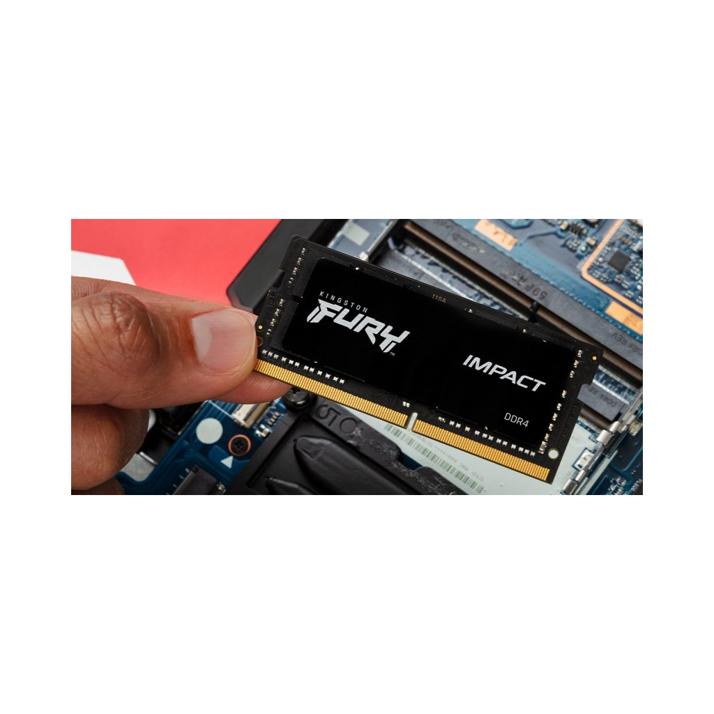 Модуль памяти для ноутбука SoDIMM DDR4 16GB 3200 MHz Impact Kingston Fury (ex.HyperX) (KF432S20IB/16) - 5