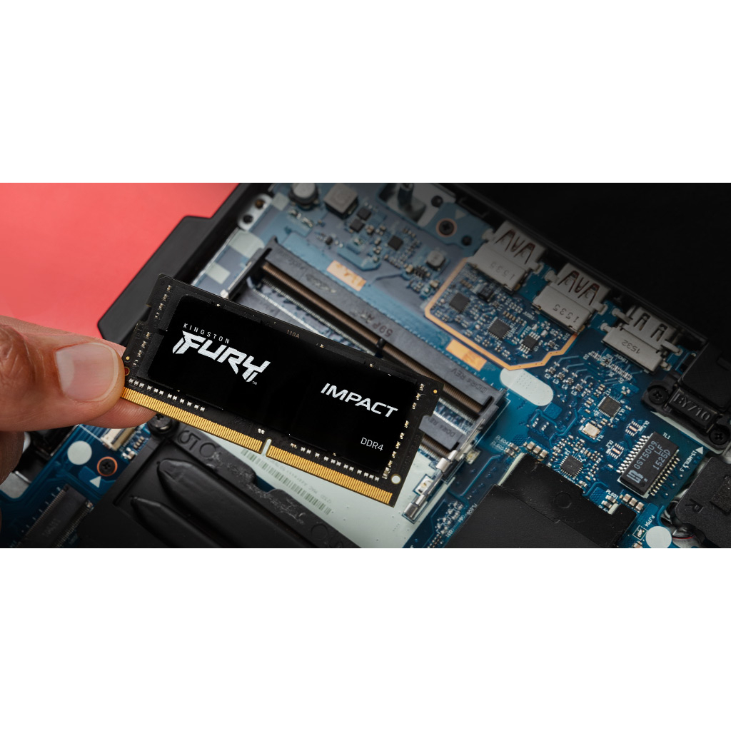 Модуль памяти для ноутбука SoDIMM DDR4 32GB (2x16GB) 3200 MHz Impact Kingston Fury (ex.HyperX) (KF432S20IBK2/32) - 2