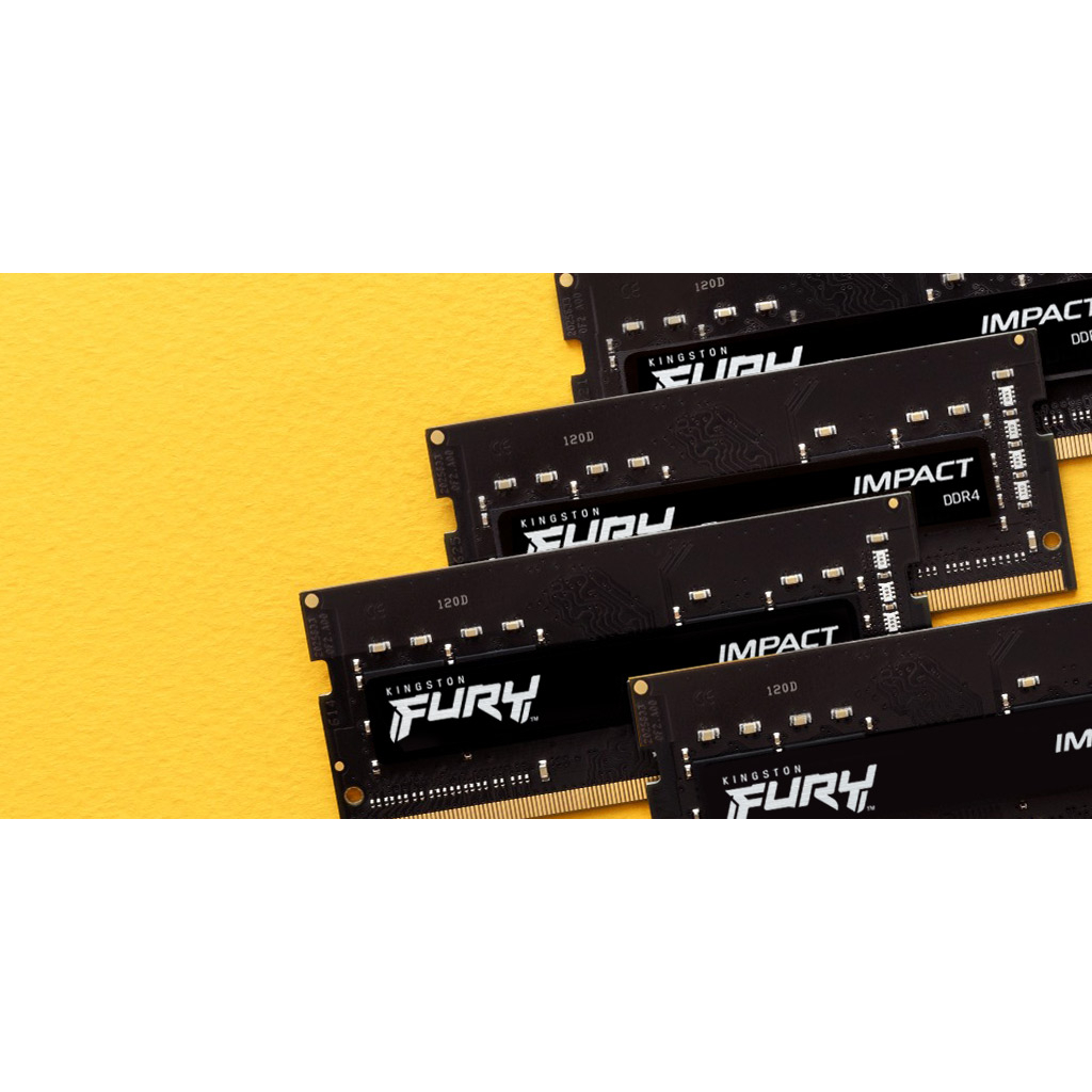 Модуль памяти для ноутбука SoDIMM DDR4 32GB (2x16GB) 3200 MHz Impact Kingston Fury (ex.HyperX) (KF432S20IBK2/32) - 4