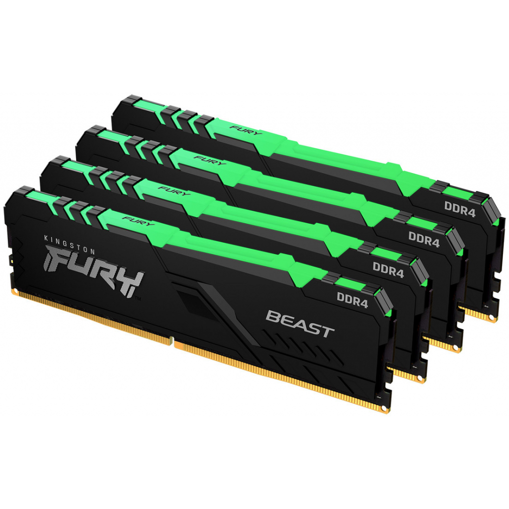 Модуль памяти для компьютера DDR4 64GB (4x16GB) 3600 MHz Beast RGB Kingston Fury (ex.HyperX) (KF436C18BBAK4/64) Модуль памяти для компьютера DDR4 64GB (4x16GB) 3600 MHz Beast RGB Kingston Fury (ex.HyperX) (KF436C18BBAK4/64)
