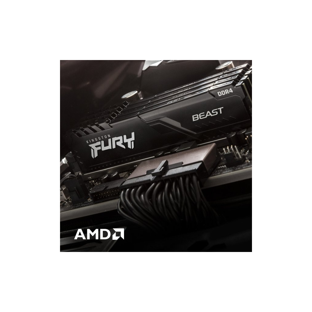 Модуль памяти для компьютера DDR4 128GB (2x32GB) 3600 MHz Beast Black Kingston Fury (ex.HyperX) (KF436C18BBK4/128) - 5 Модуль памяти для компьютера DDR4 128GB (2x32GB) 3600 MHz Beast Black Kingston Fury (ex.HyperX) (KF436C18BBK4/128) - 5