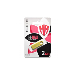 USB флеш накопитель Hi-Rali 2GB Shuttle Series Gold USB 2.0 (HI-2GBSHGD)