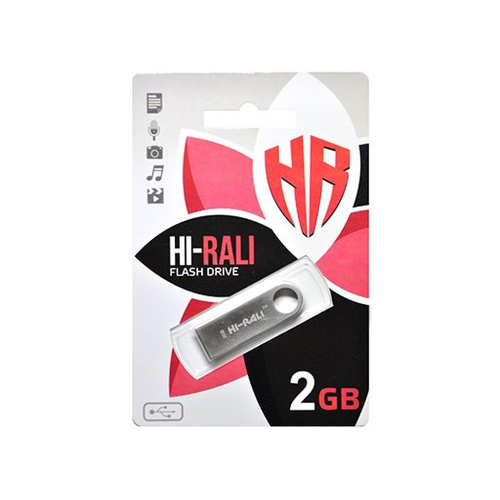 USB флеш накопитель Hi-Rali 2GB Shuttle Series Black USB 2.0 (HI-2GBSHBK)