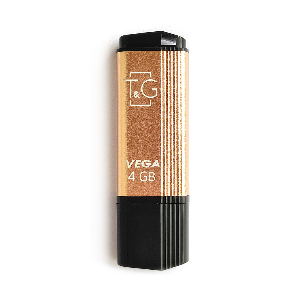 USB флеш накопитель T&G 4GB 121 Vega Series Gold USB 2.0 (TG121-4GBGD)