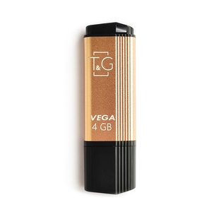 USB флеш накопитель T&G 4GB 121 Vega Series Gold USB 2.0 (TG121-4GBGD)