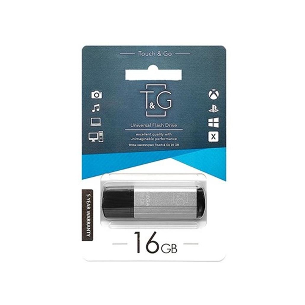 USB флеш накопитель T&G 16GB 121 Vega Series Silver USB 2.0 (TG121-16GBSL) - 1