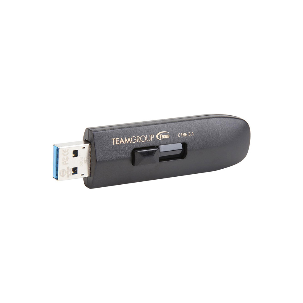 USB флеш накопитель Team 16GB C186 Black USB 3.2 (TC186316GB01) - 2 USB флеш накопитель Team 16GB C186 Black USB 3.2 (TC186316GB01) - 2