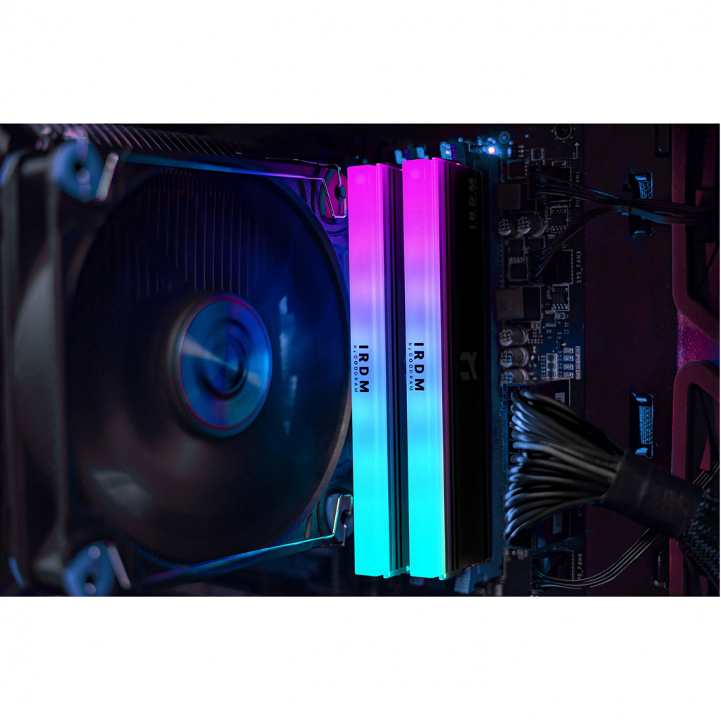 Модуль памяти для компьютера DDR4 16GGB (2x8GB) 3600 MHz IRDM RGB Black Goodram (IRG-36D4L18S/16GDC) - 6