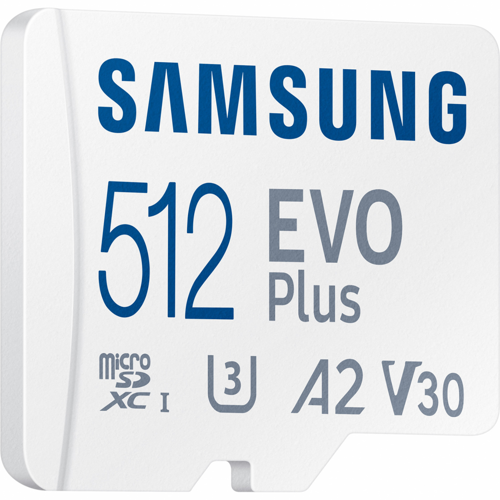 Карта памяти Samsung 512GB microSDXC class 10 UHS-I U3 V2 Evo Plus (MB-MC512KA/RU) - 1 Карта памяти Samsung 512GB microSDXC class 10 UHS-I U3 V2 Evo Plus (MB-MC512KA/RU) - 1