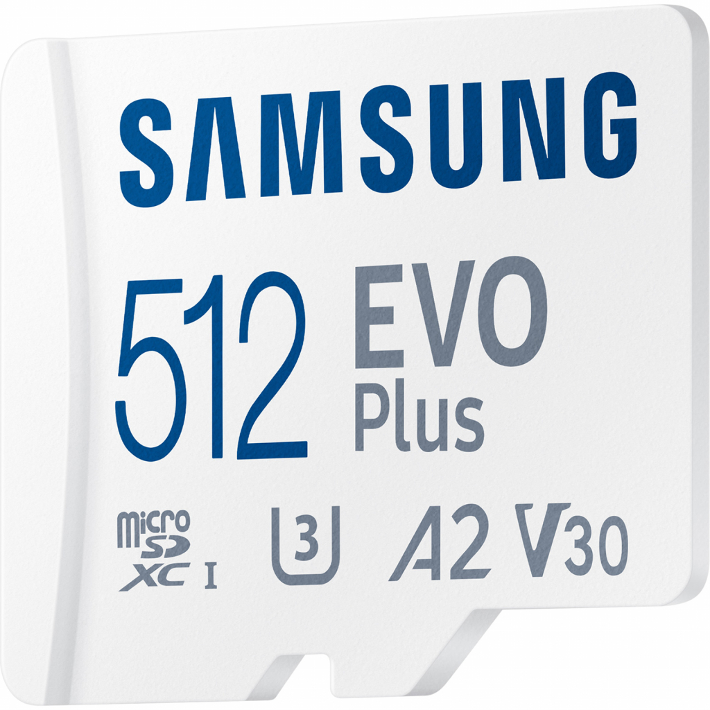 Карта памяти Samsung 512GB microSDXC class 10 UHS-I U3 V2 Evo Plus (MB-MC512KA/RU) - 2 Карта памяти Samsung 512GB microSDXC class 10 UHS-I U3 V2 Evo Plus (MB-MC512KA/RU) - 2
