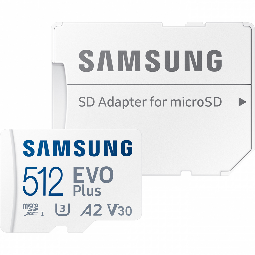 Карта памяти Samsung 512GB microSDXC class 10 UHS-I U3 V2 Evo Plus (MB-MC512KA/RU) - 3 Карта памяти Samsung 512GB microSDXC class 10 UHS-I U3 V2 Evo Plus (MB-MC512KA/RU) - 3
