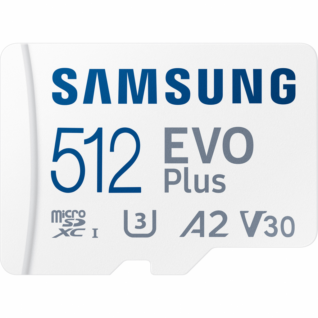 Карта памяти Samsung 512GB microSDXC class 10 UHS-I U3 V2 Evo Plus (MB-MC512KA/RU)