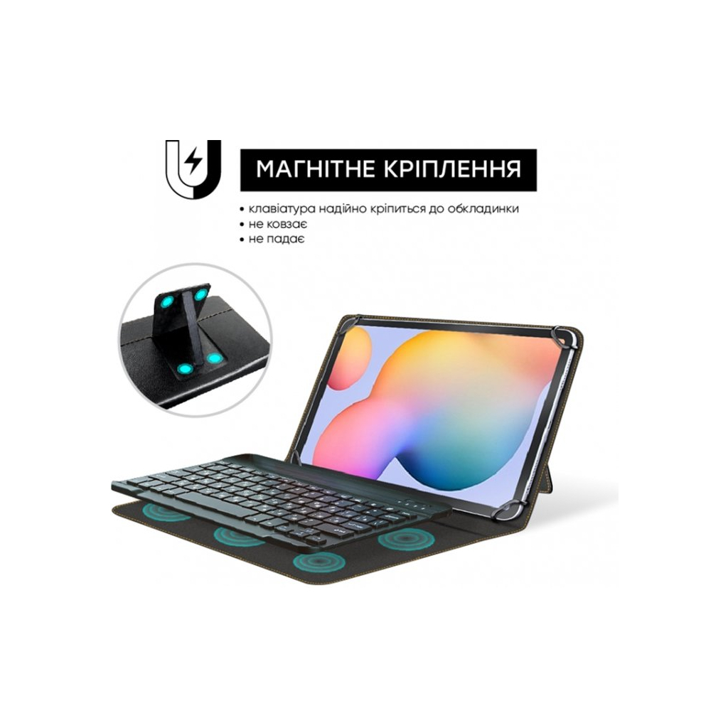 Чехол для планшета AirOn Premium Universal 10-11" BT Keyboard (4822352781060) - 5