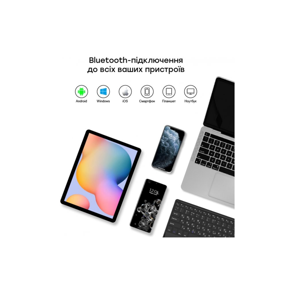 Чехол для планшета AirOn Premium Universal 10-11" BT Keyboard Touchpad (4822352781061) - 4