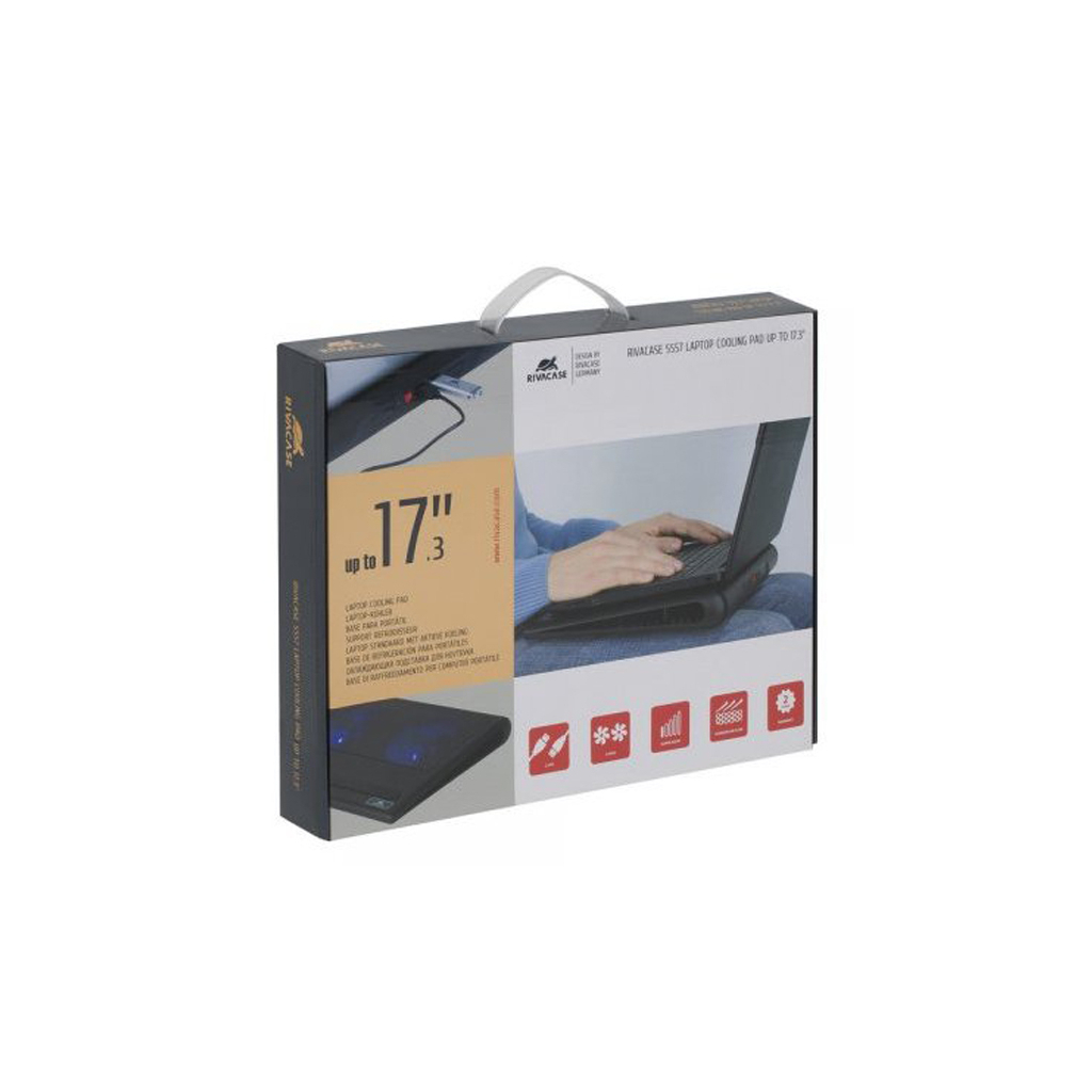 Подставка для ноутбука RivaCase до 17,3" black (5557 black) - 6 Подставка для ноутбука RivaCase до 17,3" black (5557 black) - 6