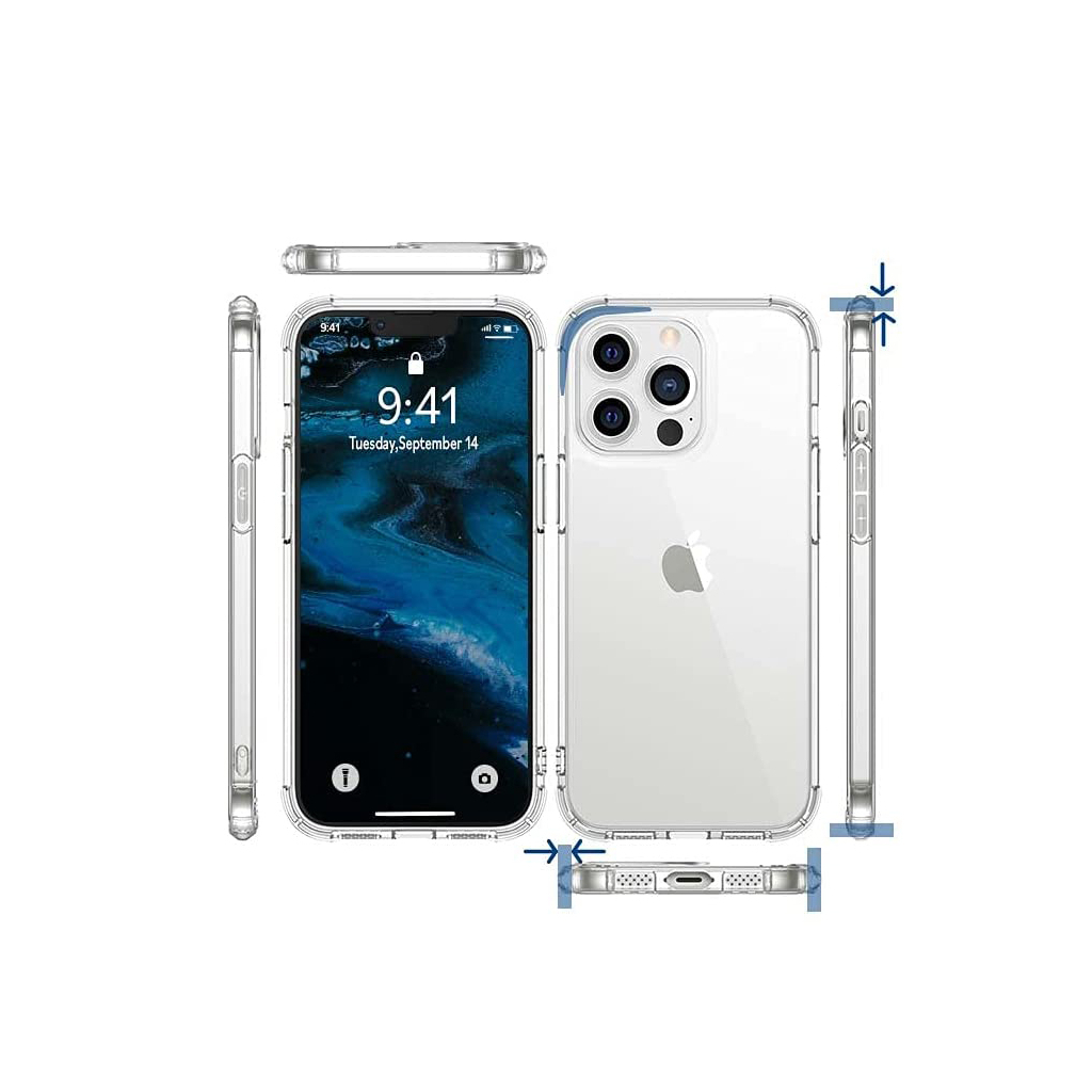 Чехол для моб. телефона BeCover Anti-Shock Apple iPhone 13 Pro Clear (706981) - 1