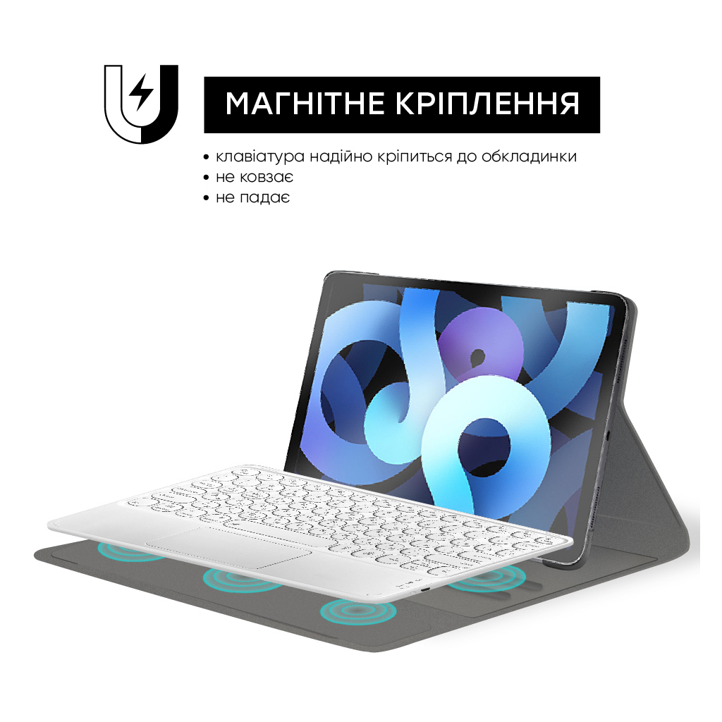 Клавиатура AirOn Easy Tap 2 з тачпадом та LED для Smart TV та планшета (4822352781089) - 5