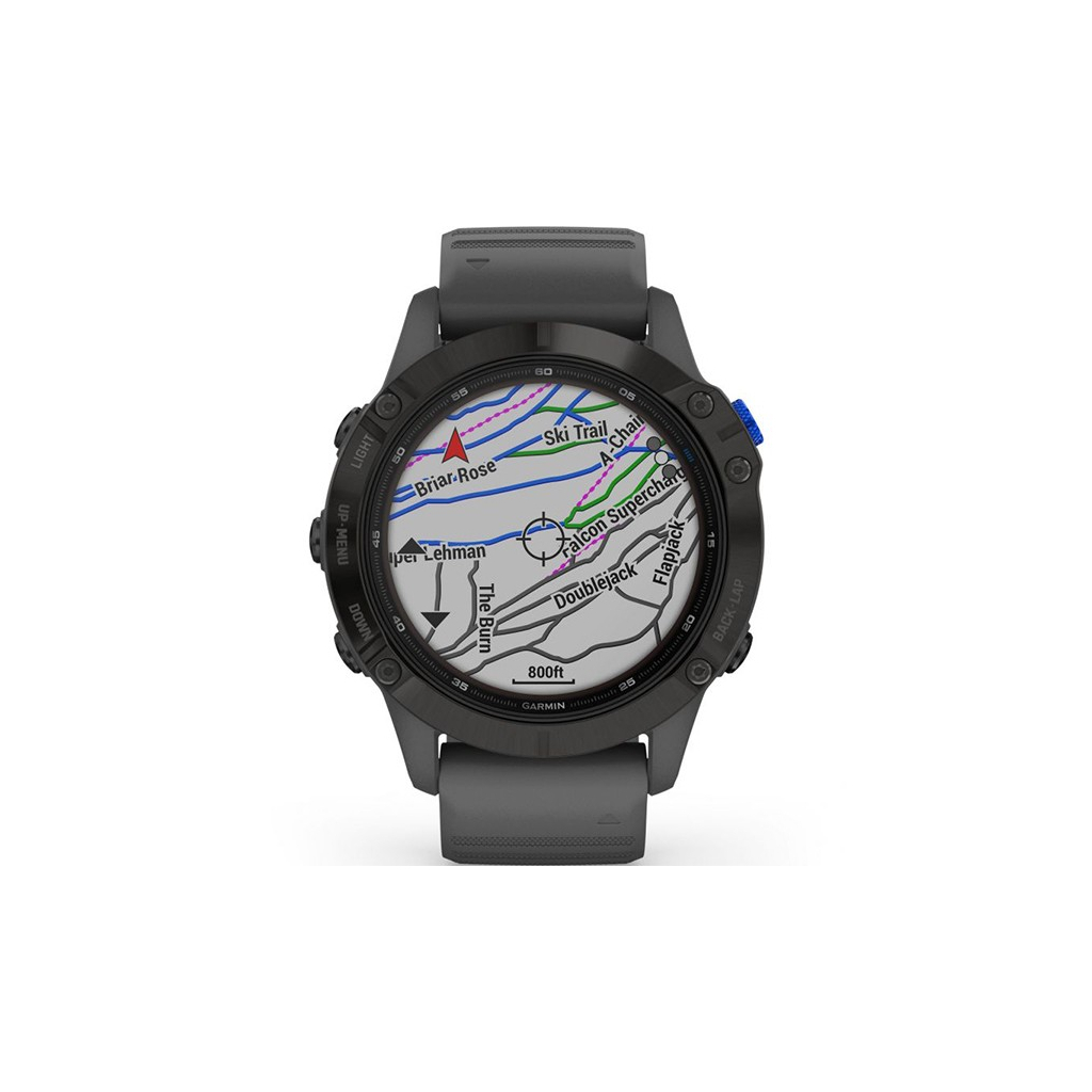 Смарт-часы Garmin fenix 6 Pro Solar, Black w/Slate Gray Band (010-02410-11) - 1