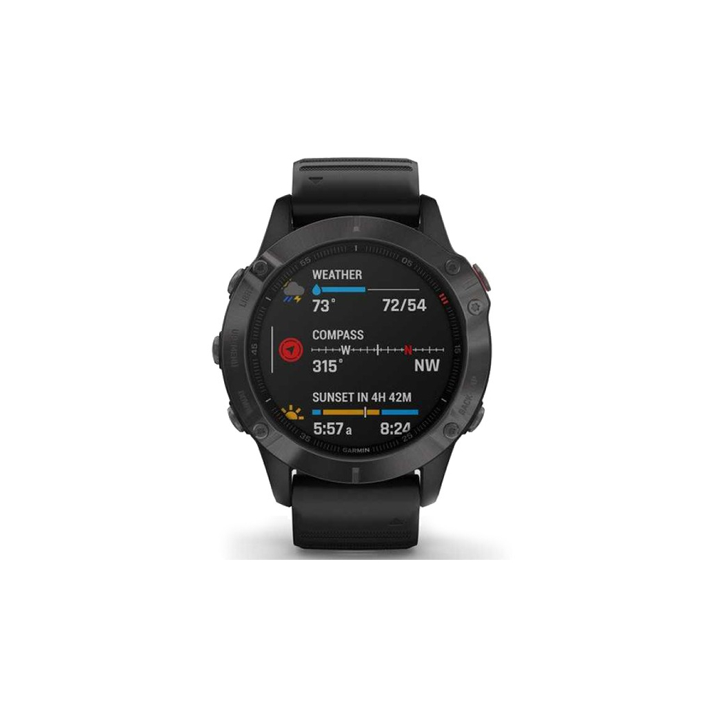 Смарт-часы Garmin fenix 6 Sapphire Gray, Black Band (010-02158-11) - 1 Смарт-часы Garmin fenix 6 Sapphire Gray, Black Band (010-02158-11) - 1