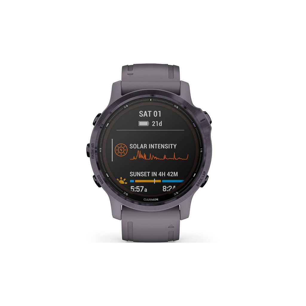 Смарт-часы Garmin fenix 6S Pro Solar, Amethyst w/Shale Band (010-02409-15) - 5 Смарт-часы Garmin fenix 6S Pro Solar, Amethyst w/Shale Band (010-02409-15) - 5