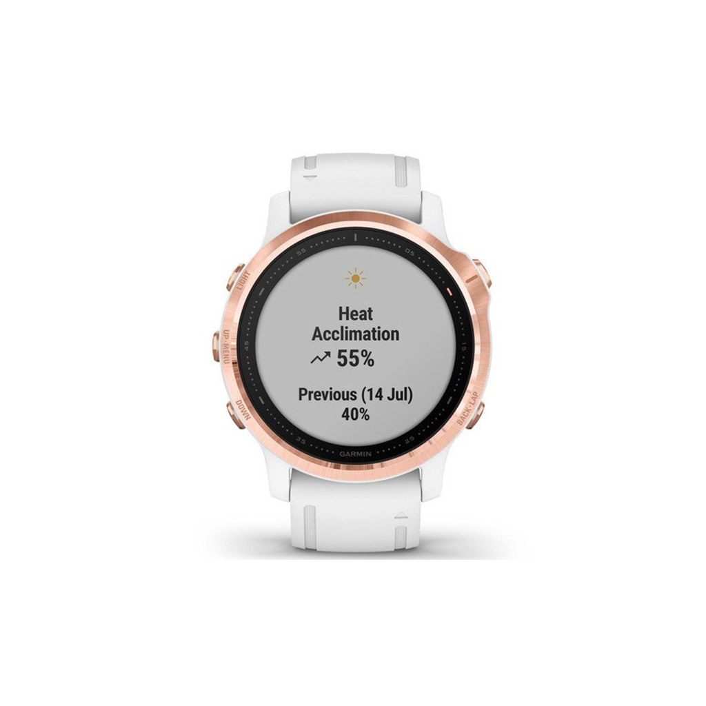 Смарт-часы Garmin fenix 6S Pro, Rose Gold w/White Band (010-02159-11) - 1