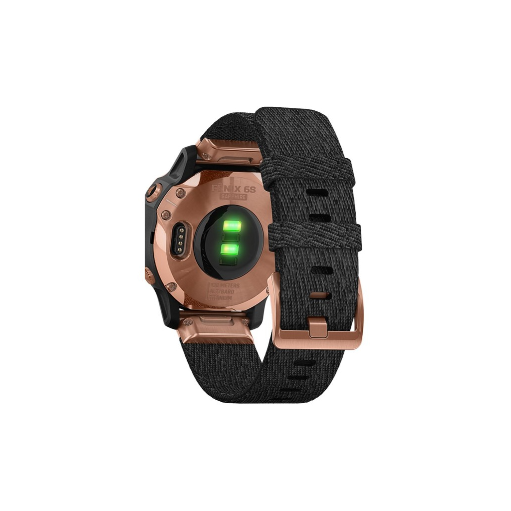 Смарт-часы Garmin fenix 6S Sapphire, Rose Gold/Blk w/Nylon Band (010-02159-37) - 4 Смарт-часы Garmin fenix 6S Sapphire, Rose Gold/Blk w/Nylon Band (010-02159-37) - 4