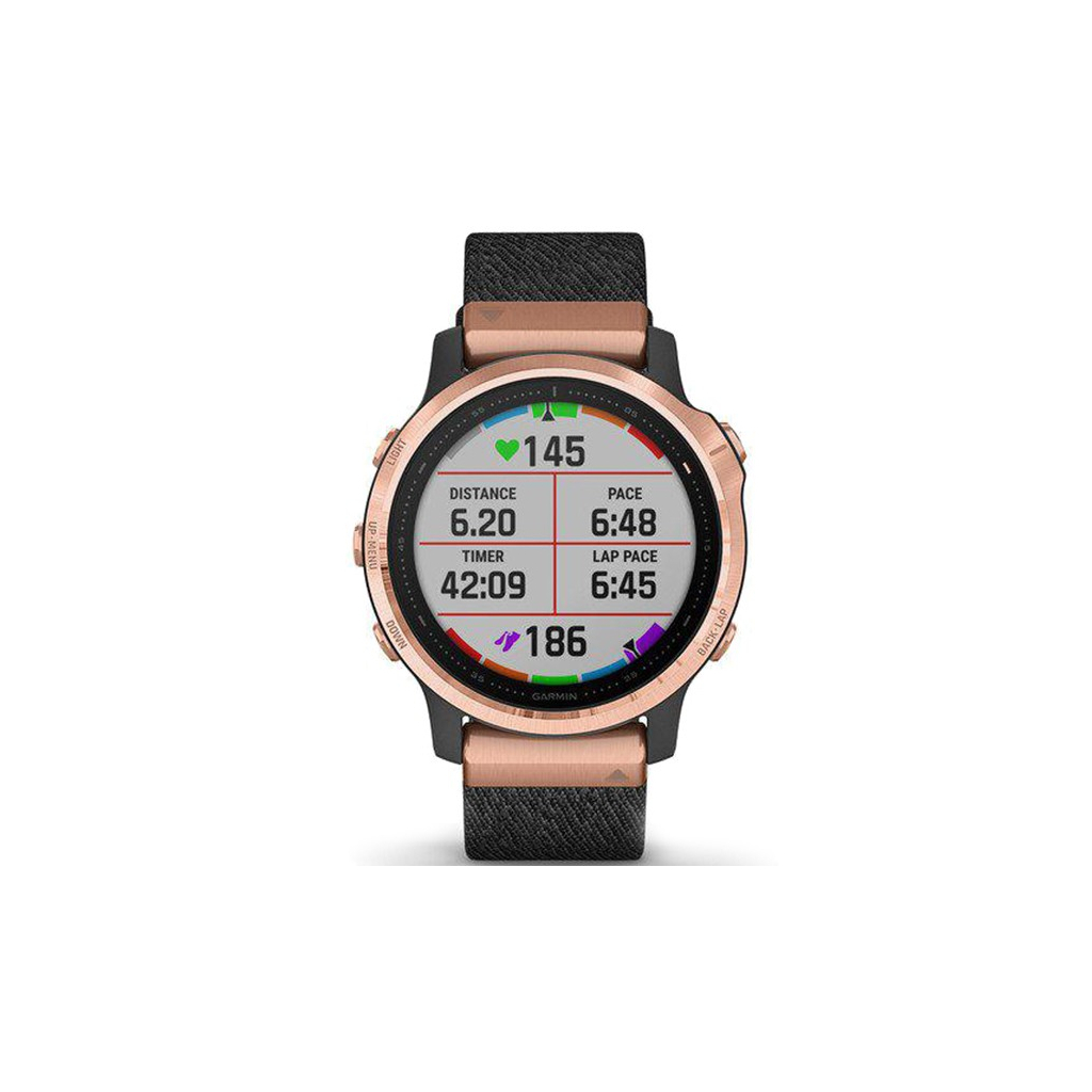 Смарт-часы Garmin fenix 6S Sapphire, Rose Gold/Blk w/Nylon Band (010-02159-37) - 5 Смарт-часы Garmin fenix 6S Sapphire, Rose Gold/Blk w/Nylon Band (010-02159-37) - 5