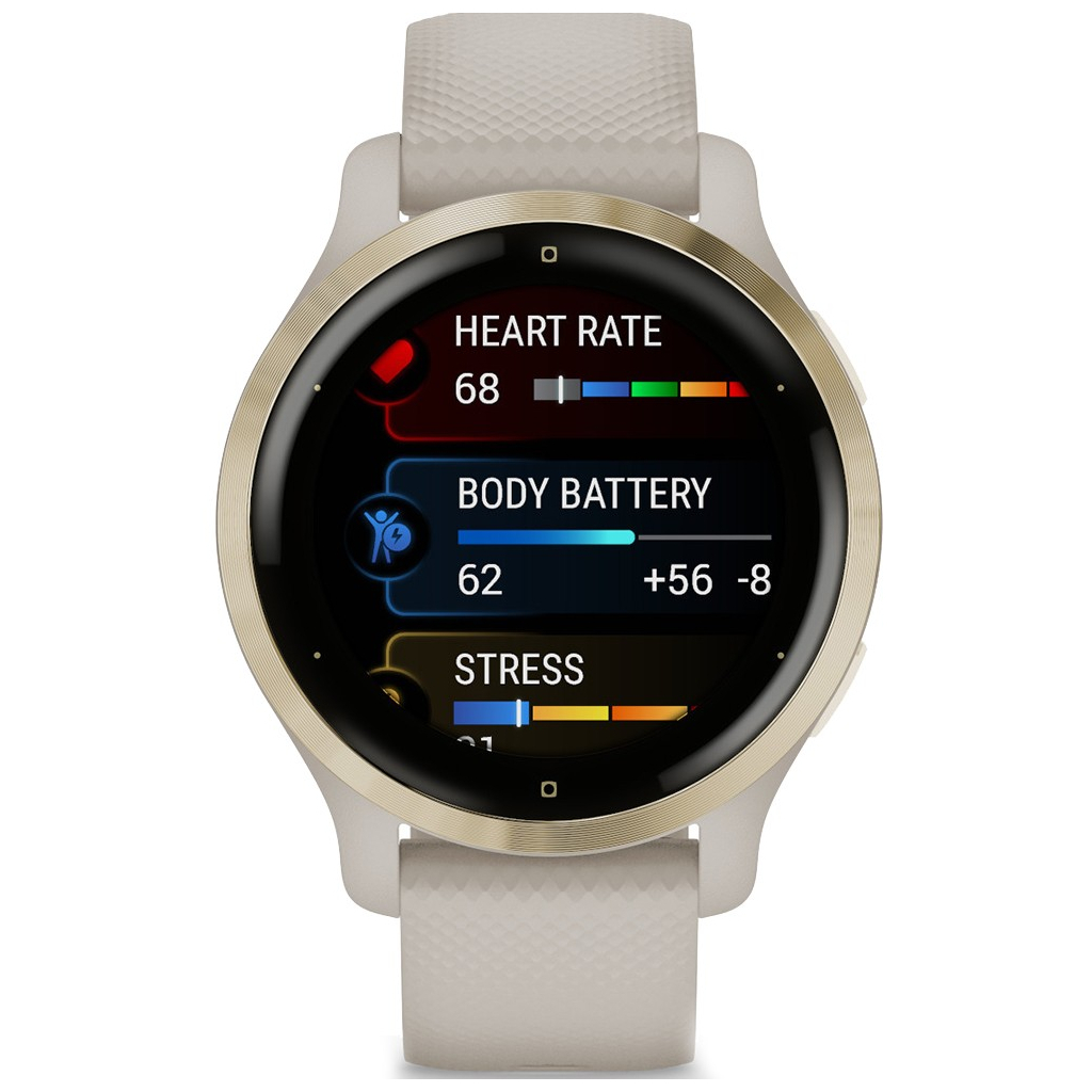 Смарт-часы Garmin Venu 2S, Tundra + Champagne (010-02429-11) - 8 Смарт-часы Garmin Venu 2S, Tundra + Champagne (010-02429-11) - 8