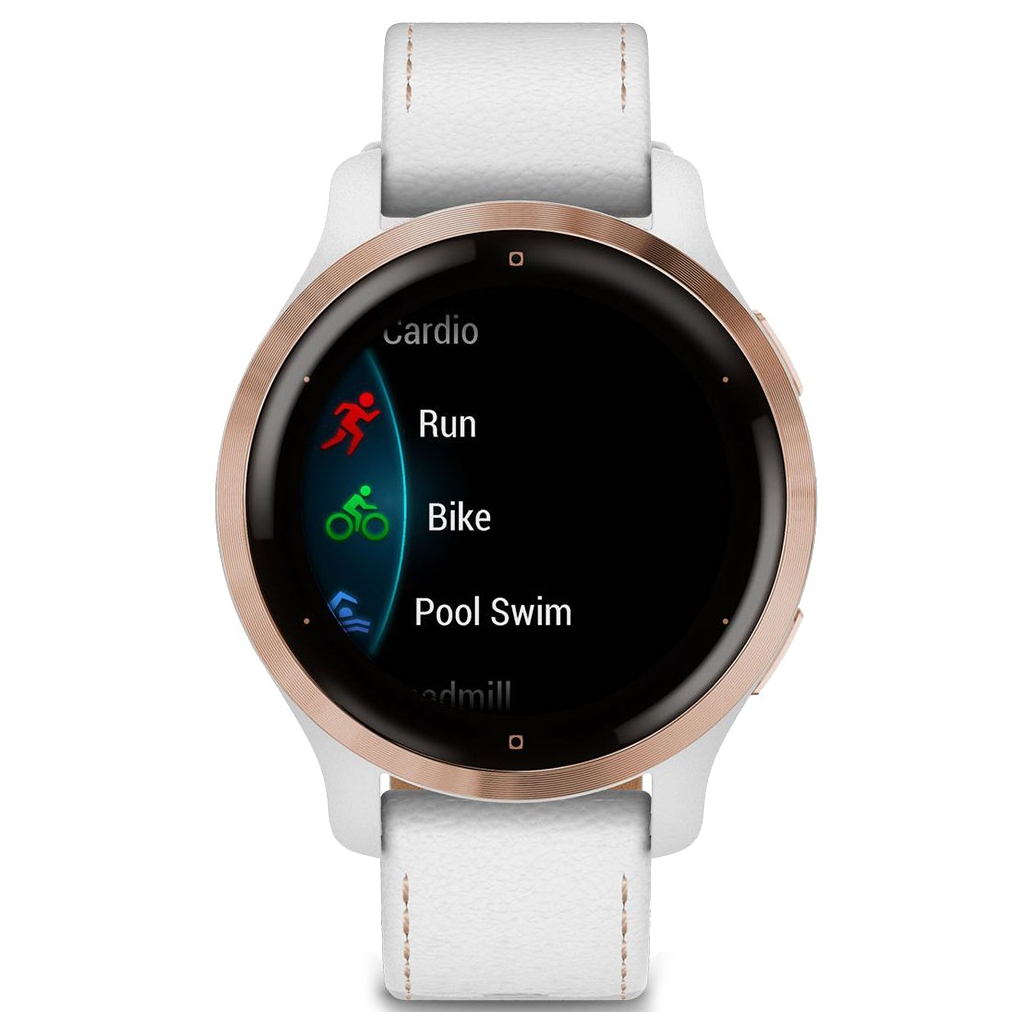Смарт-часы Garmin Venu 2S, Rose Gold + White, Leather (010-02429-23) - 5 Смарт-часы Garmin Venu 2S, Rose Gold + White, Leather (010-02429-23) - 5