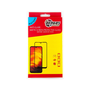 Стекло защитное Dengos Full Glue Matte для iPhone 13/13 Pro (black) (TGFG-MATT-40)
