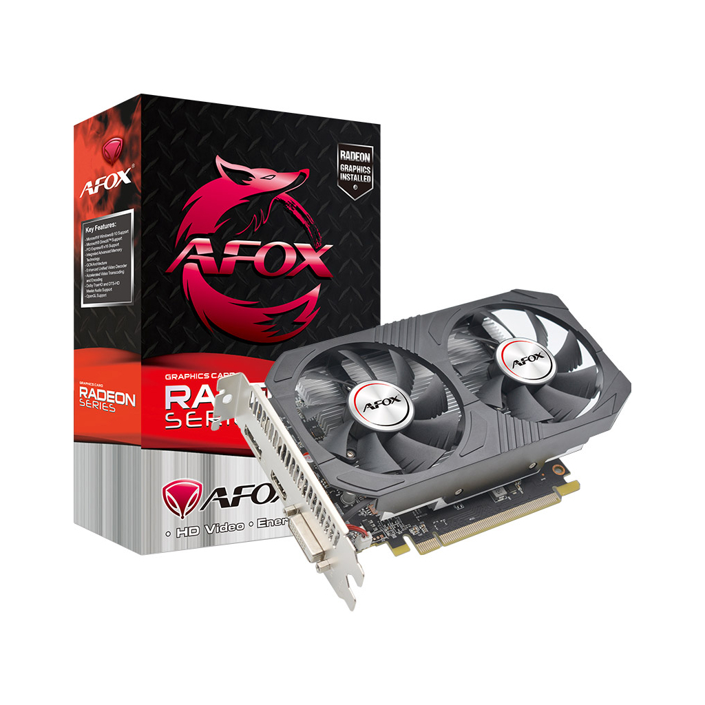 Видеокарта Radeon RX 550 4Gb Afox (AFRX550-4096D5H4-V5)