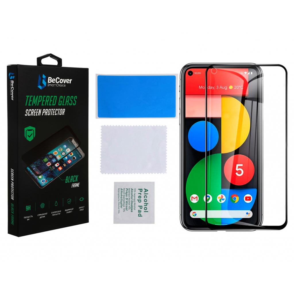 Стекло защитное BeCover Google Pixel 5a 5G Black (706893) - 1 Стекло защитное BeCover Google Pixel 5a 5G Black (706893) - 1