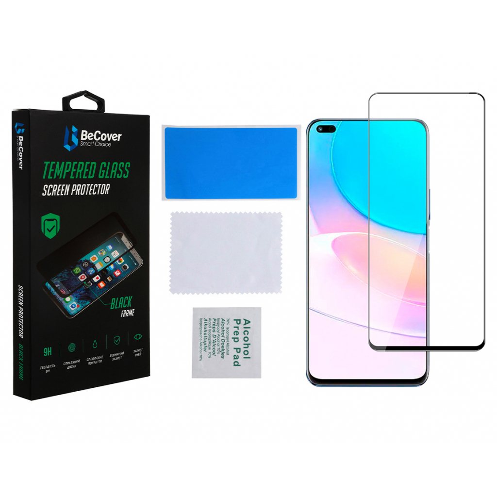 Стекло защитное BeCover Huawei Nova 8i Black (706894) - 1