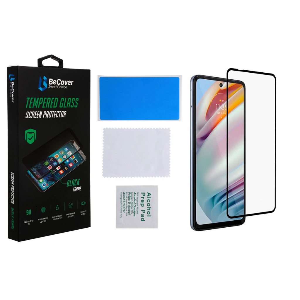 Стекло защитное BeCover Motorola Moto G60 / G60s Black (706899) - 1