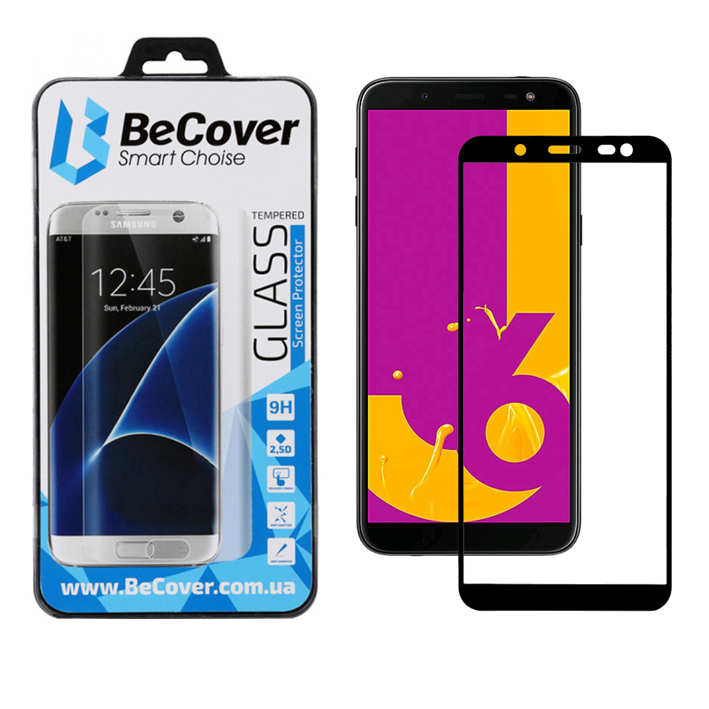 Стекло защитное BeCover Samsung Galaxy J6 2018 SM-J600 Black (702231)