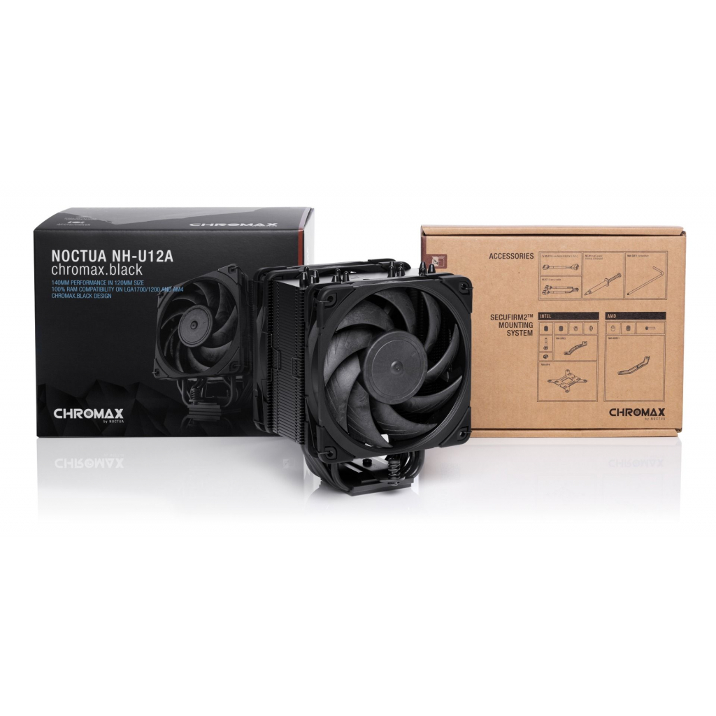 Кулер для процессора Noctua NH-U12A CHROMAX BLACK - 3 Кулер для процессора Noctua NH-U12A CHROMAX BLACK - 3