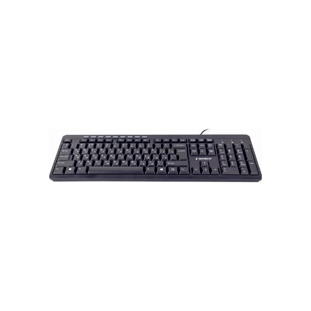 Клавиатура Gembird KB-UM-106-UA USB Black (KB-UM-106-UA) - 1 Клавиатура Gembird KB-UM-106-UA USB Black (KB-UM-106-UA) - 1