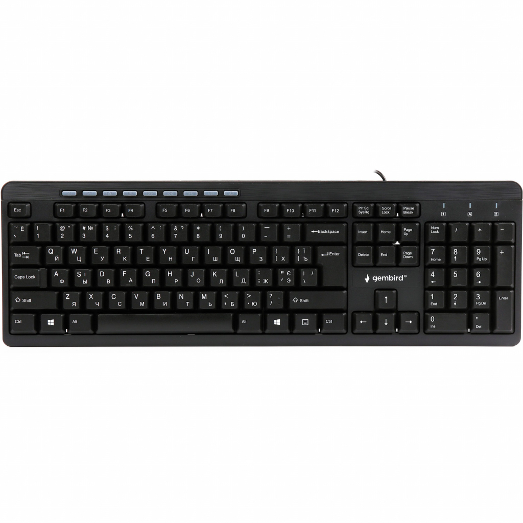 Клавиатура Gembird KB-UM-106-UA USB Black (KB-UM-106-UA) Клавиатура Gembird KB-UM-106-UA USB Black (KB-UM-106-UA)