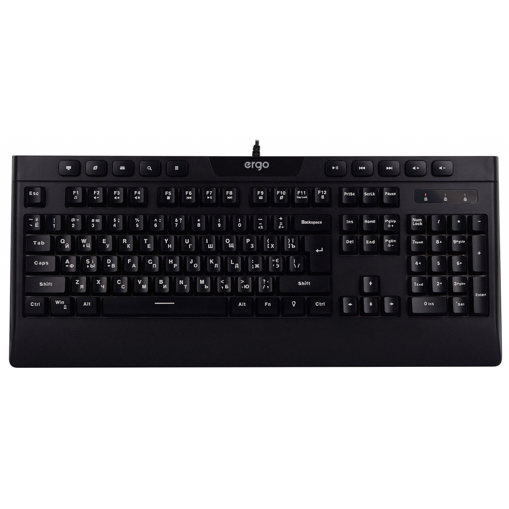 Клавиатура Ergo KB-510 USB Black (KB-510) - 9 Клавиатура Ergo KB-510 USB Black (KB-510) - 9