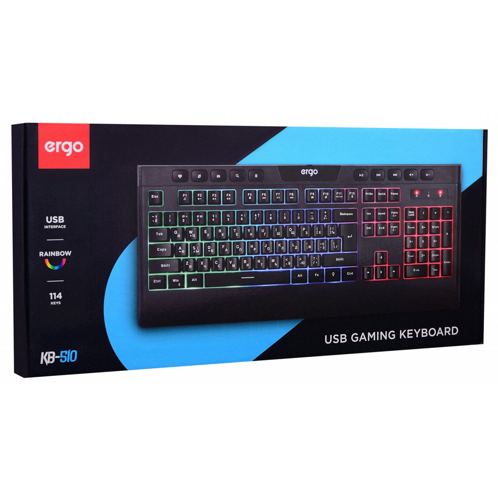 Клавиатура Ergo KB-510 USB Black (KB-510) - 11 Клавиатура Ergo KB-510 USB Black (KB-510) - 11
