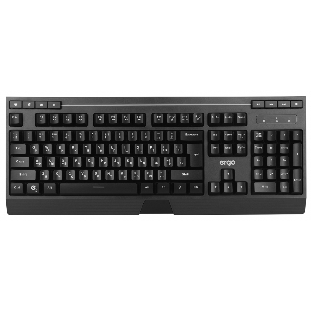 Клавиатура Ergo KB-612 USB Black (KB-612) - 9