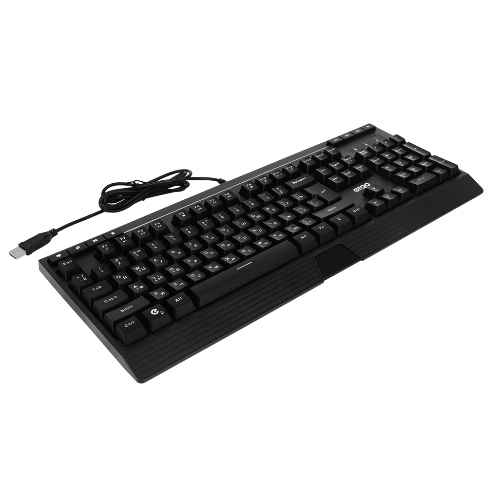 Клавиатура Ergo KB-612 USB Black (KB-612) - 10