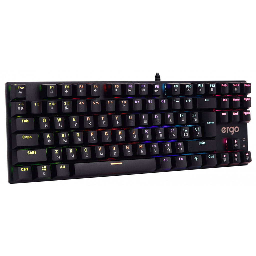 Клавиатура Ergo KB-905 TKL Youhua Blue Switch USB Black (KB-905) - 2