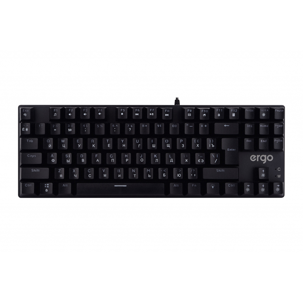 Клавиатура Ergo KB-905 TKL Youhua Blue Switch USB Black (KB-905) - 9