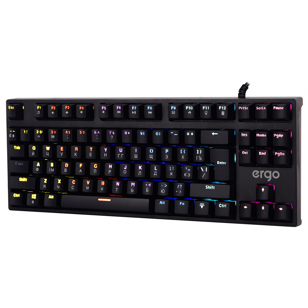 Клавиатура Ergo KB-915 TKL Blue Switch USB Black (KB-915) - 4 Клавиатура Ergo KB-915 TKL Blue Switch USB Black (KB-915) - 4